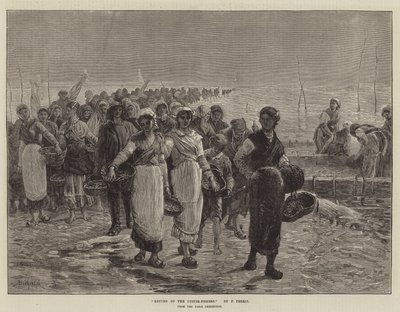 Return of the Oyster-Fishers, from the Paris Exhibition by Francois Feyen Perrin